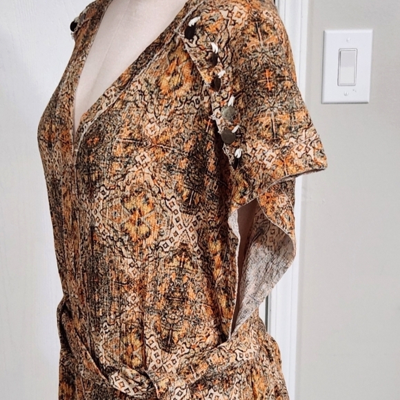 New!Free People Farrah‎ Bohemian Printed Dress - Picture 8 of 14
